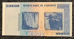 Zimbabwe Banknote. 100 Trillion Dollars. Harare 2008. AA Prefix