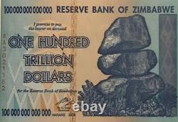 Zimbabwe Banknote. 100 Trillion Dollars. Unc. Dated 2008. P91