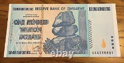 Zimbabwe Banknote. 100 Trillion Dollars. Uncirculated. Harare 2008, P91